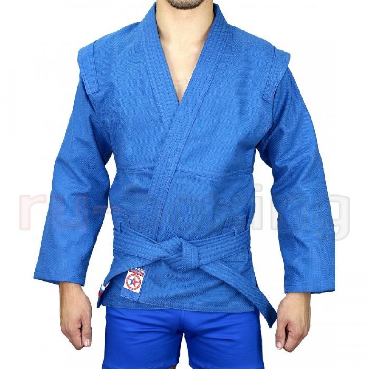 Куртка для самбо Атака размер 42 синяя