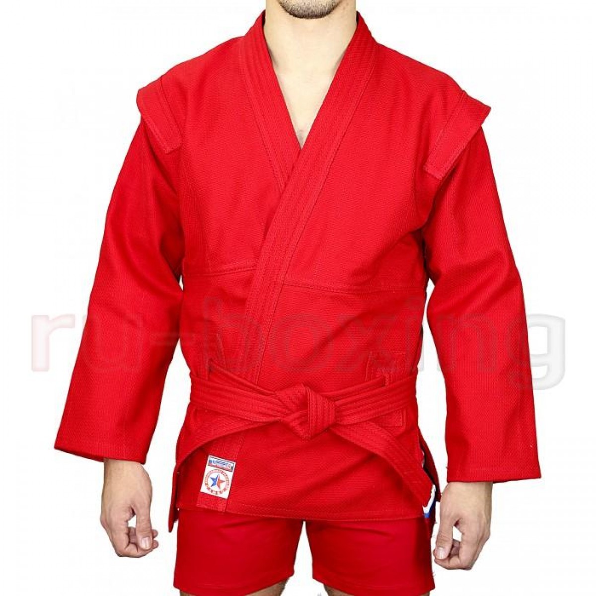Куртка для самбо Атака размер 46 красная