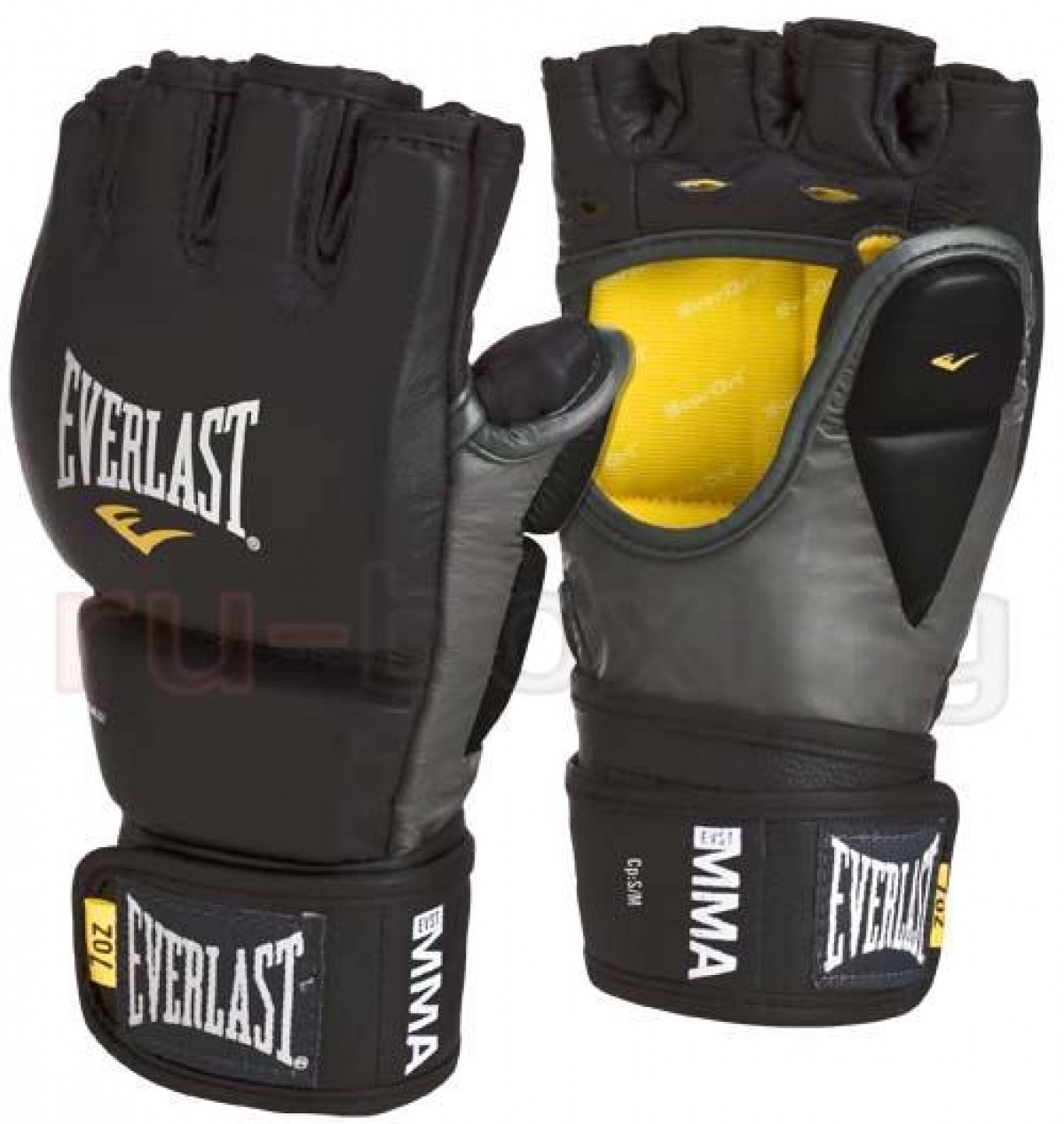 Перчатки тренировочные EVERLAST MMA Grappling кожа