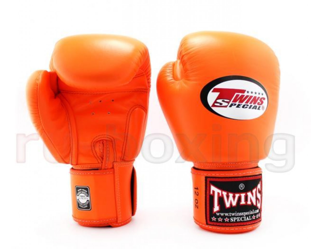 Перчатки TWINS SPECIAL 14 oz оранжевые