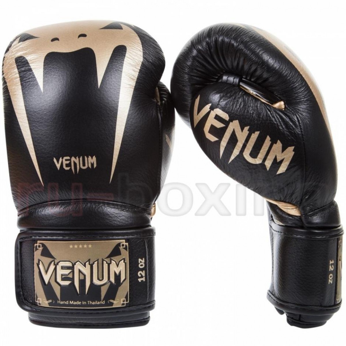 Перчатки боксерские Venum Giant 3 0 чёрно золотой
