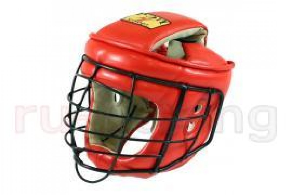 Шлем с маской для Армейского Рукопашного Боя красный